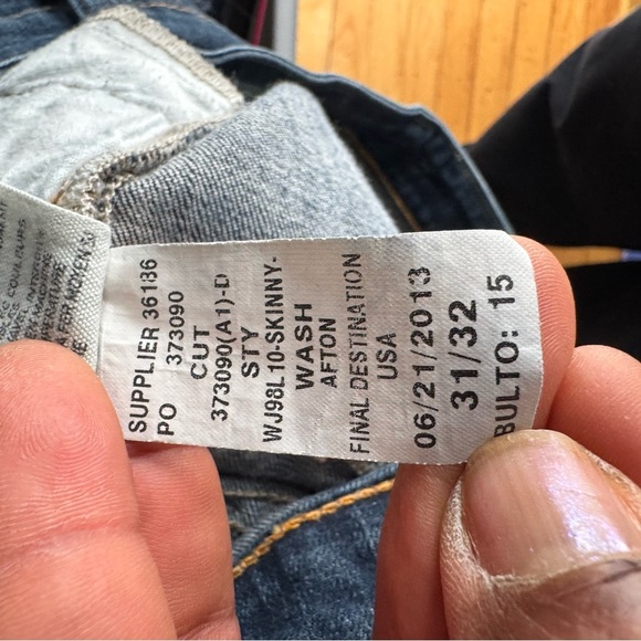 Denim & Supply Ralph Lauren Blue Skinny Jeans Sleek Fit 31/32 - Picture 7 of 8